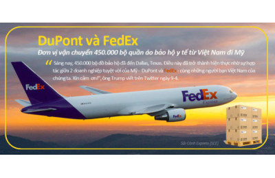 Ông Trump cảm ơn Việt Nam phối hợp cung cấp 450.000 bộ quần áo bảo hộ cho Mỹ đối phó đại dịch COVID 